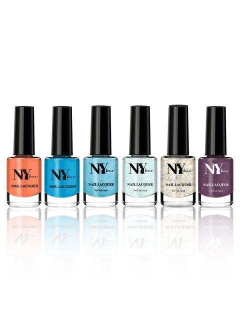 

NY Bae Women Set of 6 Nail Polish 36 ml, Multi