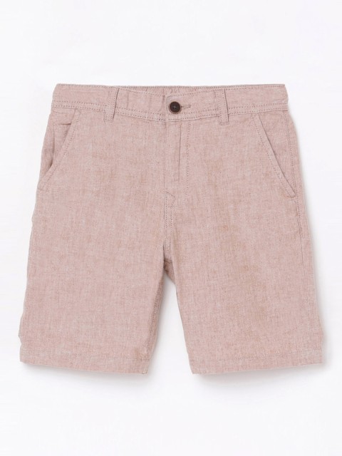 

Fame Forever by Lifestyle Boys Beige Mid-Rise Self Design Regular Shorts