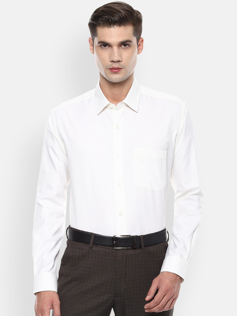 

Luxure by Louis Philippe Men White Formal Shirt