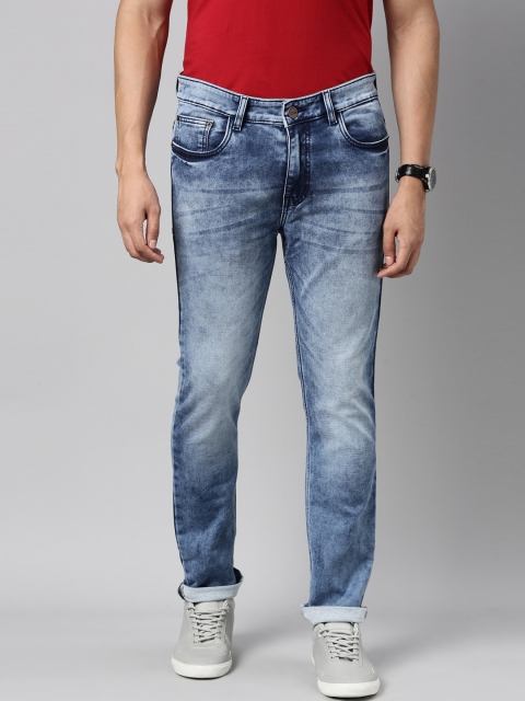 

CINOCCI Men Blue Slim Fit Heavy Fade Jeans