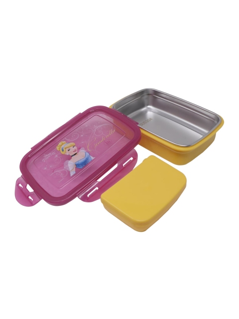 Kids-Girls DISNEY CINDERELLA INSIDE STAINLESS STEEL LUNCH BOX -HMHTLB 72271-CIN, Pink