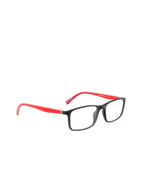 

Ted Smith Unisex Red & Black Full Rim Rectangle Frames