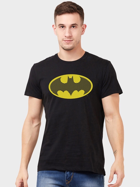 

Free Authority Men Black Batman Printed Cotton Pure Cotton T-shirt