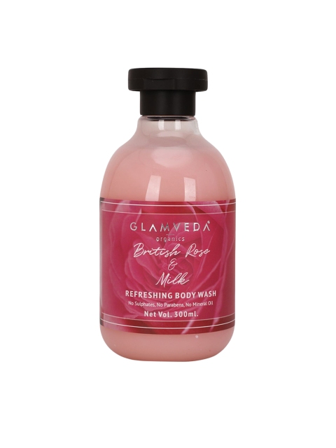 

GLAMVEDA Women Rose British Rose & Milk Refreshing Body Wash