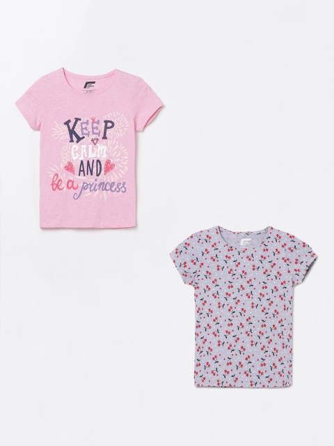 

Fame Forever by Lifestyle Pack of 2 Girls Printed T-shirt, Multi