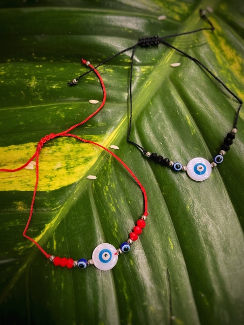 

Digital Dress Room Men Red & Black Pack of 2 Evil Eye Charm Rakhi