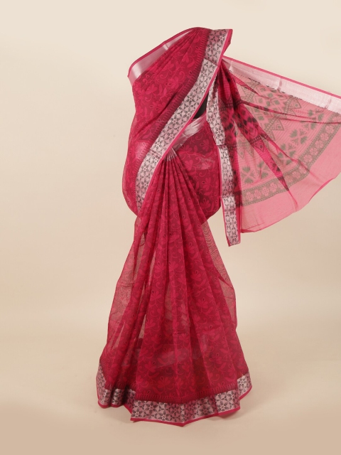 

Pothys Pink Ethnic Motifs Saree