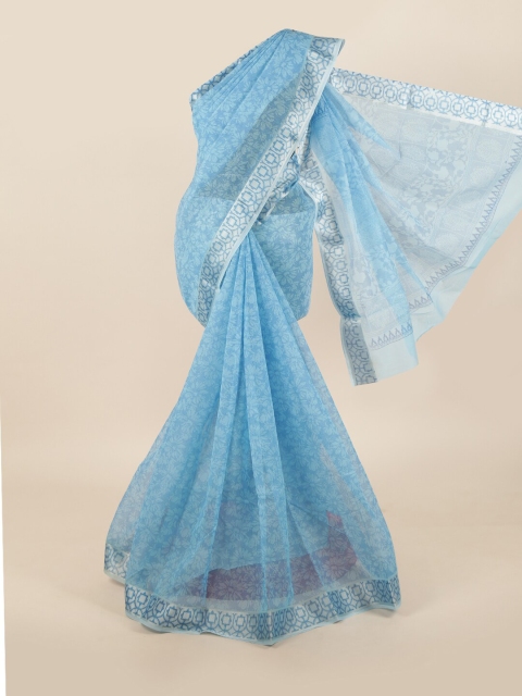 

Pothys Blue Floral Saree
