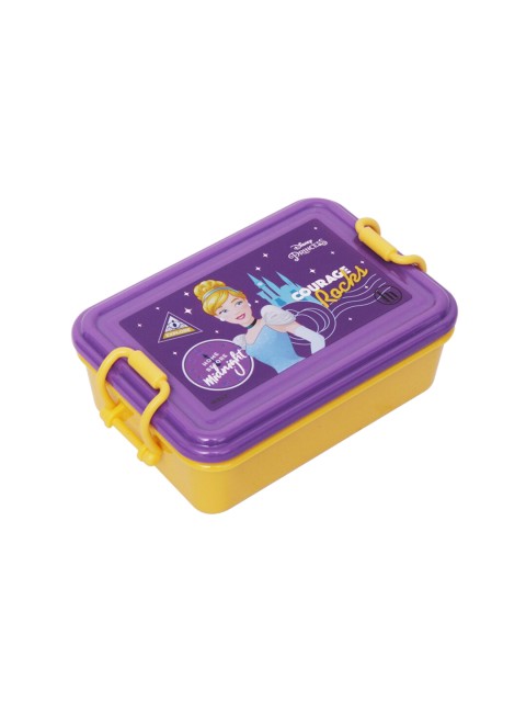

DISNEY CINDERELLA Girls Purple & Yellow Stainless Steel Lunch Box - HMWWLB 72272-CIN