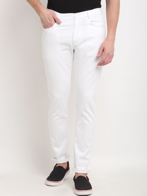 

Rodamo Men White Slim Fit Stretchable Jeans