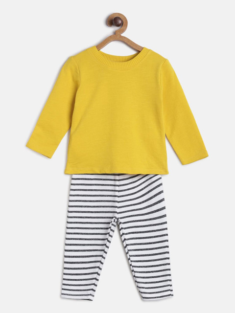 

MINI KLUB Boys Yellow & White T-shirt with Pyjamas