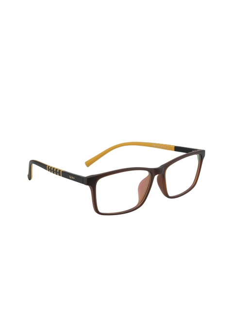 

Ted Smith Unisex Black & Brown Full Rim Rectangle Frames