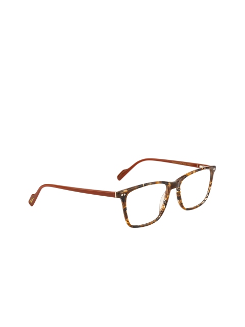 Ted Smith Unisex Brown Full Rim Wayfarer Frames