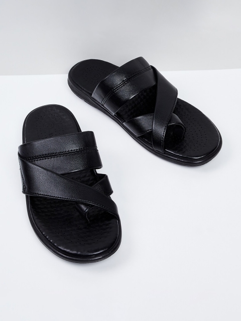 max Men Black Comfort Sandals