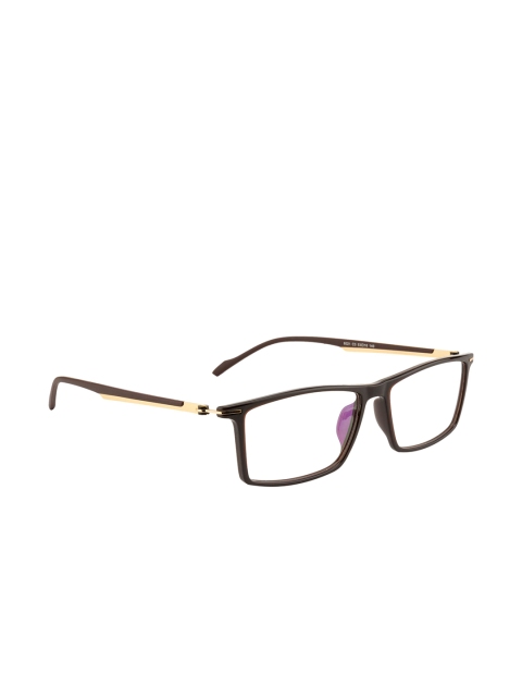 

Ted Smith Unisex Brown & Gold-Toned Full Rim Rectangle Frames