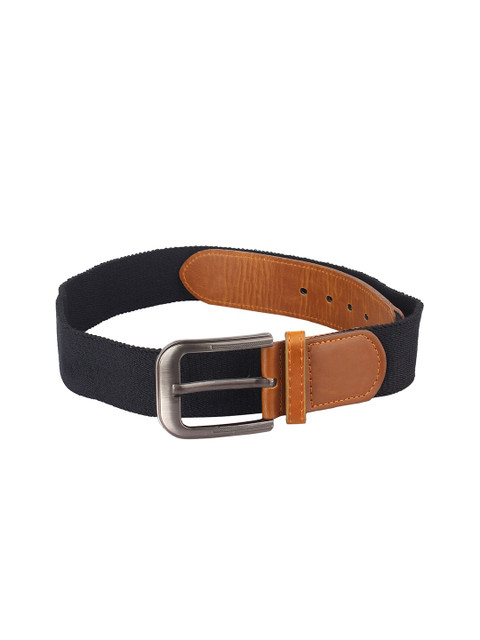 

Swiss Design Men Black Textured Belt
