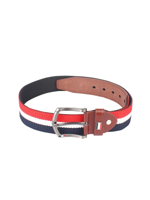 

Swiss Design Men Red Striped Belt