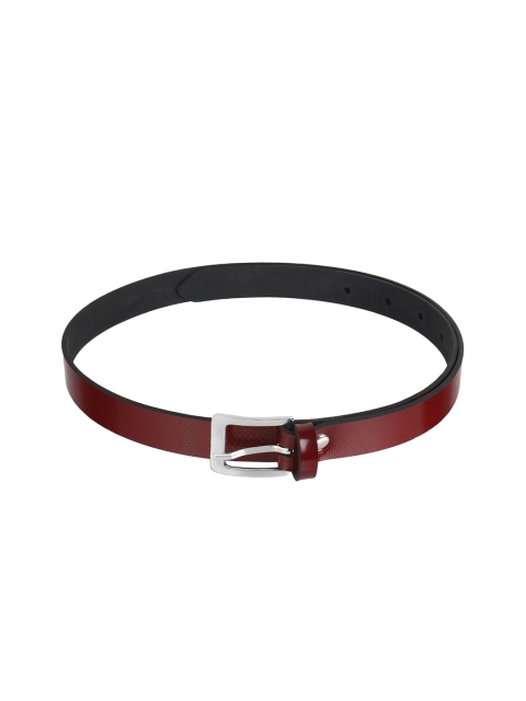 

Swiss Design Women Rust Textured Belt