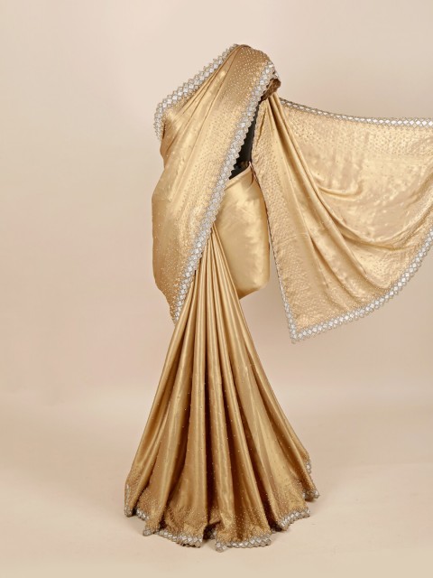 

Pothys Cream & White Ethnic Motifs Saree