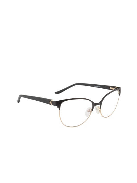 

Ted Smith Women Black & Gold-Toned Half Rim Cateye Frames