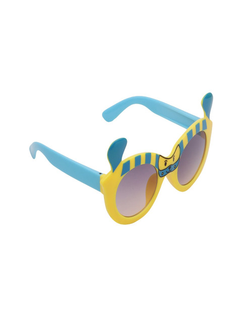 

Olvin Girls Grey Lens & Yellow Oval Sunglasses with UV Protected Lens OL440-03
