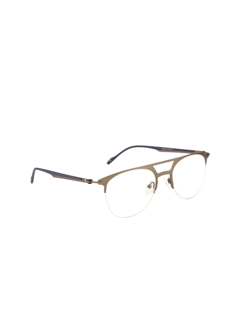 

Ted Smith Unisex Blue Half Rim Aviator Frames TSO-247_C2