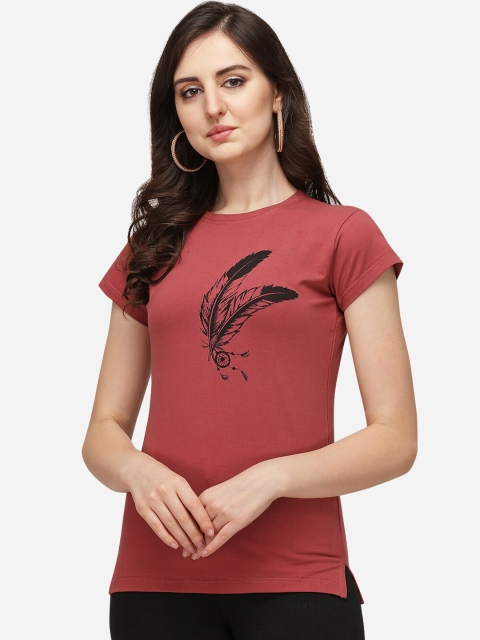 

OM SAI LATEST CREATION Maroon Regular Top