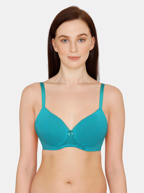 

Zivame Blue T-shirt Bra Half Coverage Lightly Padded ZI1025FASH0BLUE