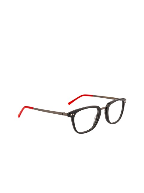 

Ted Smith Unisex Grey & Red Full Rim Wayfarer Frames TSO-150_C1
