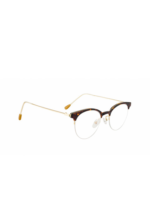 

Ted Smith Women Gold & Black Half Rim Round Frames TSO-TR-9156_C1