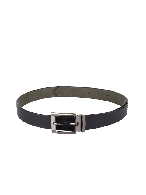 

Swiss Design Men Black Leather Formal Belt