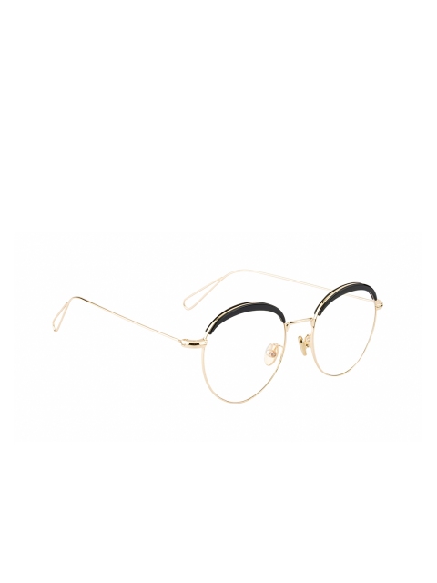 

Ted Smith Unisex Gold & Black Full Rim Round Frames - TSO-TR-9213_C10