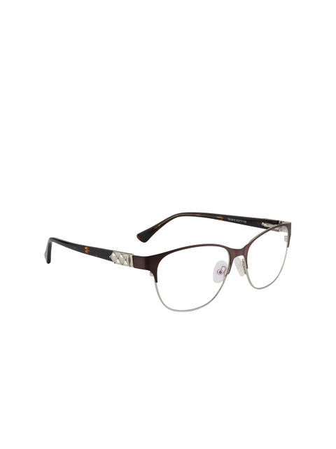 

Ted Smith Women Brown & Silver-Toned Full Rim Cateye Frames TSO-TSL3018_C4