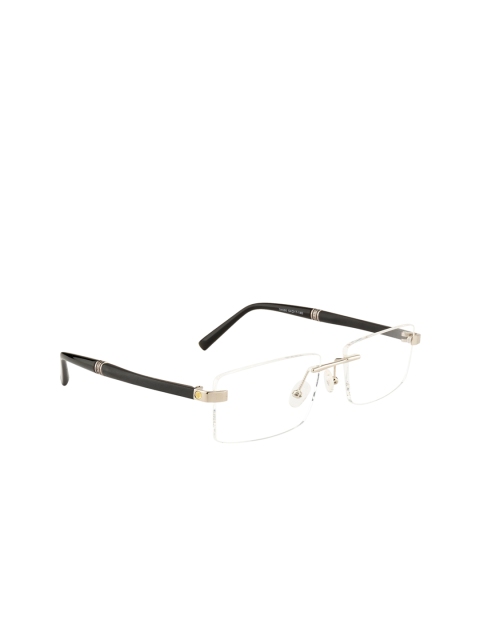 

Ted Smith Unisex Black & Gold-Toned Rimless Rectangle Frames - TSO-54666_SIL