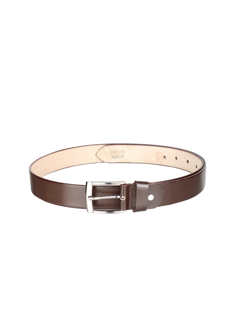 

Swiss Design Men Brown Textured Formal Belt