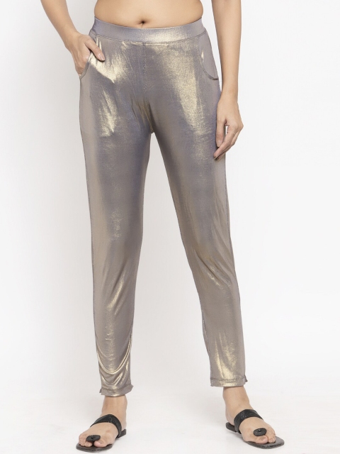 

NEUDIS Women Brown Skinny Fit Solid Treggings