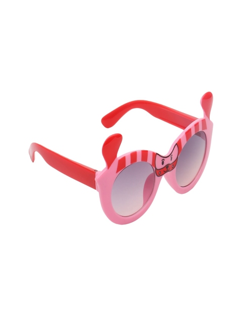 

Olvin Girls Grey Lens & Pink Oval Sunglasses with UV Protected Lens