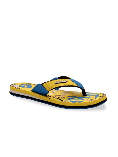 

Solethreads Kids Yellow & Blue Printed Thong Flip-Flops