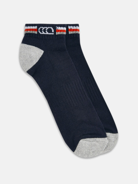 

Ajile by Pantaloons Men Navy Blue & Grey Solid Ankle-Length Socks