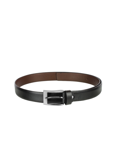 

Swiss Design Men Black Textured Leather Belt
