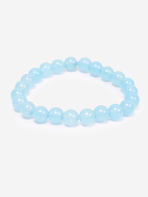 

BuckleUp Unisex Turquoise Blue Onyx Handcrafted Elasticated Bracelet