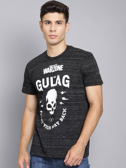 

Free Authority Men Black Call Of Duty Printed Cotton Pure Cotton T-shirt