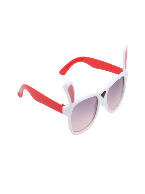 

Olvin Girls Grey Lens & White Wayfarer Sunglasses with UV Protected Lens