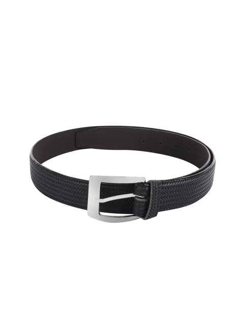 

Swiss Design Men Black Textured Belt