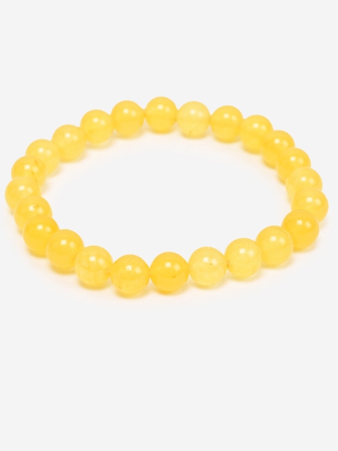 

BuckleUp Unisex Yellow Onyx Handcrafted Elasticated Bracelet