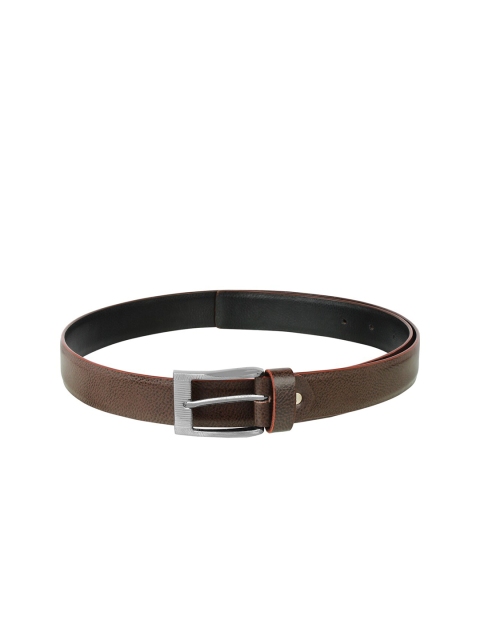 

Swiss Design Men Brown Textured Leather Belt