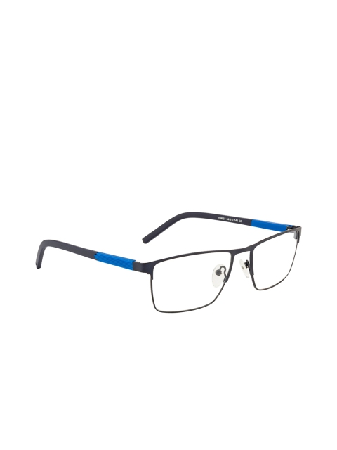 

Ted Smith Unisex Blue & Black Full Rim Rectangle Frames