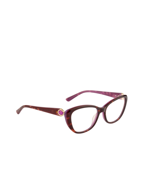 

Ted Smith Women Purple & Brown Full Rim Cateye Frames