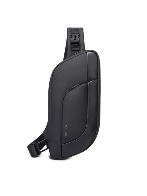 

BANGE Unisex Black Backpack with Earphone Gate