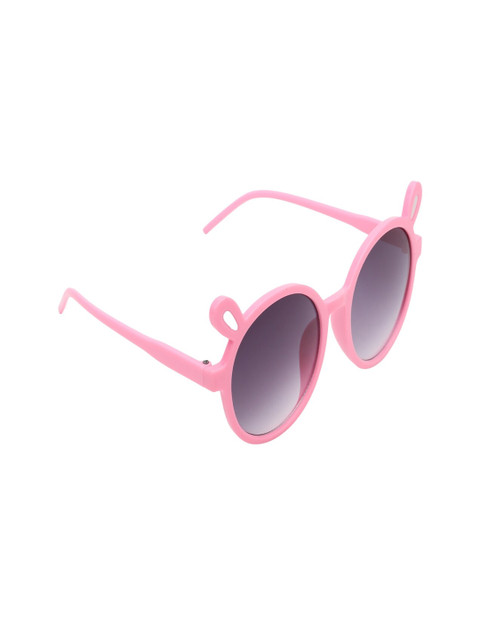 

Olvin Girls Grey Lens & Pink Oval Sunglasses with UV Protected Lens OL444-05-Pink